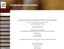 Tablet Screenshot of hausarztpraxis-biberach.com
